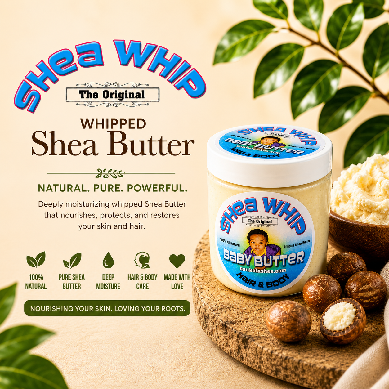 SHEA WHIP "The Original Whipped Shea Butter"