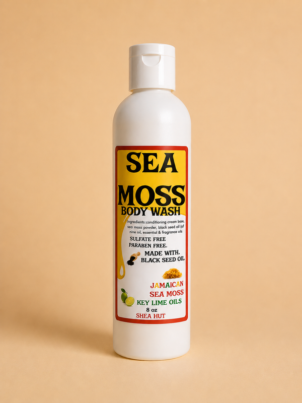 Sea Moss Body Wash Enriched with Sea Moss BlackSeed Oil & Key Limes
