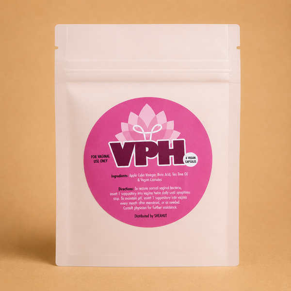 V-pH Natural Vaginal Suppositories Pharmaceutical Grade Boric Acid Apple Cider Vinegar & Tea Tree
