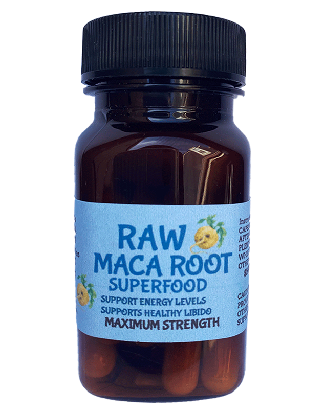 Raw MACA ROOT Super Food Vegan Capsules