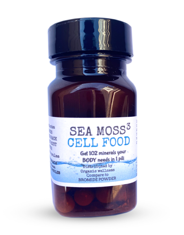 Sea Moss 3 Cell Food Vegan Capsules Sea Moss Bladderwrack Burdock Root