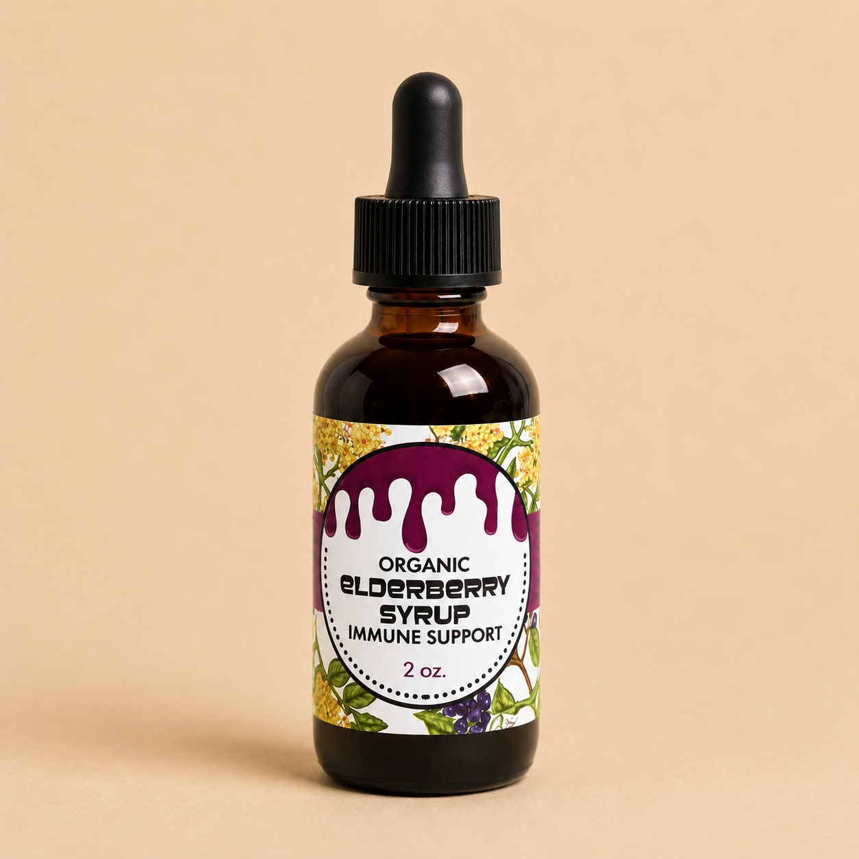 Organic Elderberry Syrup 2oz
